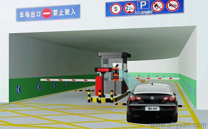 地下停車場(chǎng)車牌識(shí)別.gif